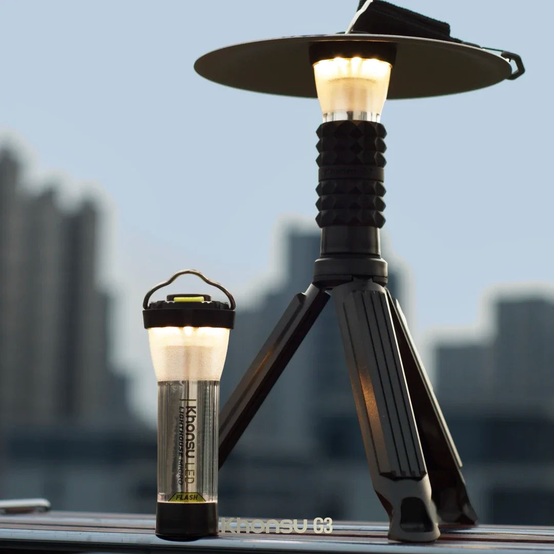 3000mah GZ Lighthouse camping light Super Long Battery Life LED Camping Tent Hiking Atmosphere Lamp Tower Flashlight