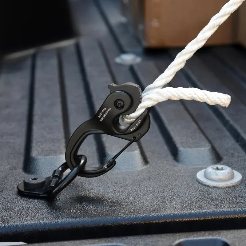 Aluminum Alloy Tent Rope Tensioner Rustproof Strong Load-Bearing Quick Fix Buckle Cord Adjuster for Camping Tent Accessories